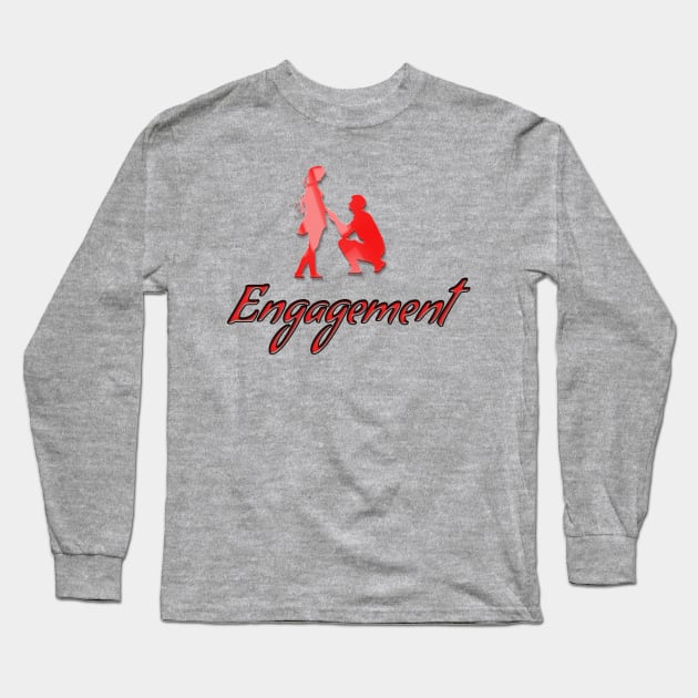 Engagement Long Sleeve T-Shirt by LegnaArt